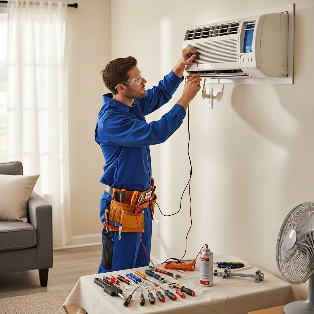 Şereflikoçhisar Baxi Baxi klima gaz dolumu ve bakım – Enerji verimliliği artırıldı. - Teknik servis örneği